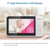 VTech VM924-2 Uzaktan Pan-Tilt-Zoom 2 Kameralı Video Monitörü - 5 Inc - 2