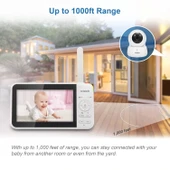 VTech VM924-2 Uzaktan Pan-Tilt-Zoom 2 Kameralı Video Monitörü - 5 Inc - 3