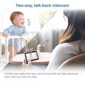 VTech VM924-2 Uzaktan Pan-Tilt-Zoom 2 Kameralı Video Monitörü - 5 Inc - 4