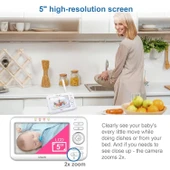 VTech VM5463-2 Video Bebek Monitörü 720p 5 Inc LCD Ekran, 2 Kameralı - 2
