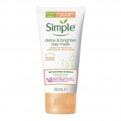 Simple Detox Brighten Clay Mask Işıltı Veren Detox Kil Maskesi 50 Ml - 1