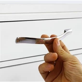 Elif Mobilya Mutfak Dolabı Çekmece Dolap Kapak Kulpu Düz Metal Kulp Kulbu Kulpu 128 Mm Krom thumbnail 4