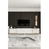 Givayo Mobilya Bolivia Tv Ünitesi Beyaz Altın 200 cm - 1