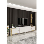 Givayo Mobilya Bolivia Tv Ünitesi Beyaz Altın 200 cm - 2