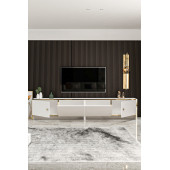 Givayo Mobilya Bolivia Tv Ünitesi Beyaz Altın 200 cm - 3