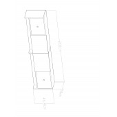 Givayo Mobilya Bolivia Tv Ünitesi Beyaz Altın 200 cm - 4