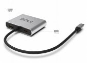 INCA ITPC-4T TYPE-C HUB 4HDMI 4K30Hz+USB2.0,PD - 2