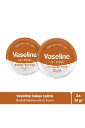 Vaseline Lip Therapy Yumuşatıcı Dudak Kremi Kakao Yağı 20 G X 2 Adet - 1