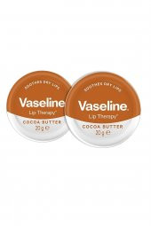 Vaseline Lip Therapy Yumuşatıcı Dudak Kremi Kakao Yağı 20 G X 2 Adet - 2