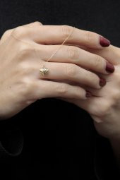 14 Ayar Altın Kalp Kolye - 4