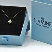 14 Ayar Altın Kalp Kolye - 5