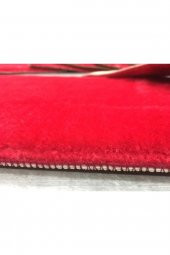 Comfort Bordo (1 ADET) Pufidik Peluş Merdiven Halısı Kaymaz Deri Tabanlı Basamak Paspası - 6