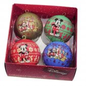 4 Adet 7,5cm Mickey Mouse Yılbaşı Ağaç Topu Disney - 1
