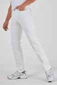 Murratto Erkek Baggy Style Beyaz 5 Cep Kot Pantolon - 2