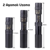 TriLine 10-300x40mm Zoom Monoküler Teleskop Taşınabilir Su Geçirmez Dürbün - 2