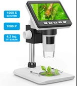 TriLine 1000X Dijital 1080P 4.3 inç LCD Ekranlı USB HD Mikroskop thumbnail 1