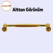Sütun Mobilya Mutfak Dolabı Çekmece Dolap Kulpu 128 Mm-12.8 Cm Düz Gold Metal Kulpları Kulbu Kulpu - 3