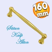 Sütun Mobilya Mutfak Dolabı Çekmece Dolap Kapak Kulpu Düz Metal Kulpları Kulbu Kulpu 160 Mm Altın - 1