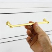 Sütun Mobilya Mutfak Dolabı Çekmece Dolap Kapak Kulpu Düz Metal Kulpları Kulbu Kulpu 224 Mm Altın - 4