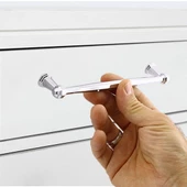 Sütun Mobilya Mutfak Dolabı Çekmece Dolap Kapak Kulpu Düz Metal Kulp Kulbu Kulpu 160 Mm Krom - 4