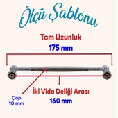 Sütun Mobilya Mutfak Dolabı Çekmece Dolap Kapak Kulpu Düz Metal Kulp Kulbu Kulpu 160 Mm Krom - 2