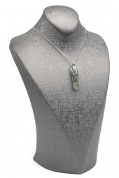 Zümrüt Doğal Taş Tel Sarmalı Orgonit Kolye thumbnail 2