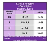 Rudolph Geyikli Köpek Tişörtü Yılbaşı Noel Christmas Köpek Elbisesi - 4