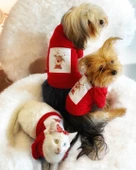 Rudolph Geyikli Köpek Tişörtü Yılbaşı Noel Christmas Köpek Elbisesi - 3