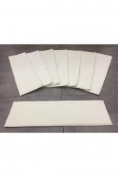 Comfort Krem (5 Adet) Merdiven Halısı Pufidik Peluş Kaymaz Deri Tabanlı Basamak Paspası - 2