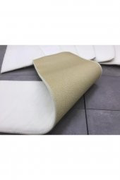 Comfort Krem (5 Adet) Merdiven Halısı Pufidik Peluş Kaymaz Deri Tabanlı Basamak Paspası - 3