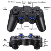 TriLine 2.4Ghz Android Telefon Kablosuz Oyun Kolu Gamepad PC TV Box PS3 thumbnail 4