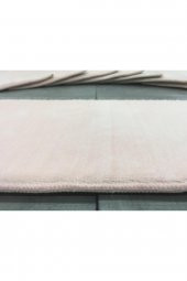 Comfort Pudra (1 ADET) Pufidik Peluş Merdiven Halısı Kaymaz Deri Tabanlı Basamak Paspası - 6