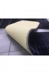 Comfort Siyah (5 Adet) Merdiven Halısı Pufidik Peluş Kaymaz Deri Tabanlı Basamak Paspası - 5