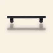 Oval Lama 160 Mm Düz Mobilya Mutfak Dolabı Çekmece Dolap Kapak Kulpu Kulpları Kulbu Siyah Metal Kulp - 4