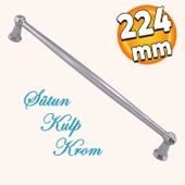 Sütun Mobilya Mutfak Dolabı Çekmece Dolap Kapak Kulpu Düz Metal Kulp Kulbu Kulpu 224 Mm Krom - 1