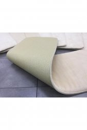 Comfort Vizon (5 Adet) Merdiven Halısı Pufidik Peluş Kaymaz Deri Tabanlı Basamak Paspası - 3