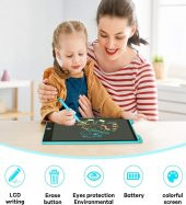10 Inch, Kalemli LCD Dijital Çizim-Eğitim Yazı Tableti, Dijital Çizim Pedi-10 inç, Turkuaz - 3