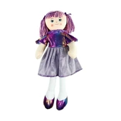 AY950C Parlak Elbiseli Bez Bebek 50 cm - 1 adet stokta olan gönderilir thumbnail 4