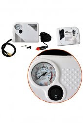 Carub BR2491105 150 PSI Basınçlı Hava Kompresörü Beyaz Mini Hava Pompası thumbnail 3