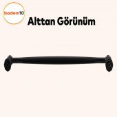 Sütun Mobilya Mutfak Dolabı Çekmece Dolap Kapak Kulpu Düz Metal Kulpları Kulbu Kulpu 224 Mm Siyah - 3