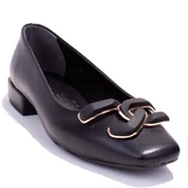 Dagoster DZA07-8243606 Siyah Klasik Topuklu Kadın Ayakkabı - 1