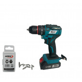 Catpower 1320 20 V 2.0 Ah Kömürsüz Li-ion Çift Akülü Darbeli +Akdeniz Pz2/25mm Vidalama Ucu - 1