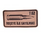 7,62 Reçete İle Satılmaz Deri PEÇ  -Arma - Leather Patch - 1