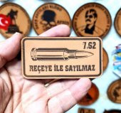 7,62 Reçete İle Satılmaz Deri PEÇ  -Arma - Leather Patch - 3