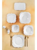 Acar LRN22.0116 Medusa Gold Detaylı Beyaz Porselen Yemek Takımı 29 Parça thumbnail 1