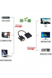4778 Dvi - D Vga Aktif Çevirici Dönüştürücü Adaptör Kablosu 24+1 Active - 5
