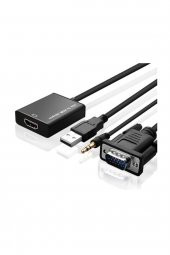 4674 Vga To Hdmi Çevirici Dönüştürücü Adaptör Kablo Ucu Çevirici - 2