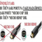 SpeedUF 4281 Micro-Mikro To Hdmi 1.5 metre Çevirici Dönüştürücü Adaptör Tv Kablosu Tablet/Laptop - 3