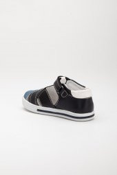 Şirinbebe Şiringenç Saraçlı Model Mavi Erkek ilkadım Bebek Çocuk Ayakkabı Sandalet - 4