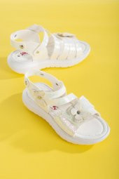 Şirinbebe Şiringenç Kelebek Model Sedef Kız Bebek Çocuk Sandalet - 1